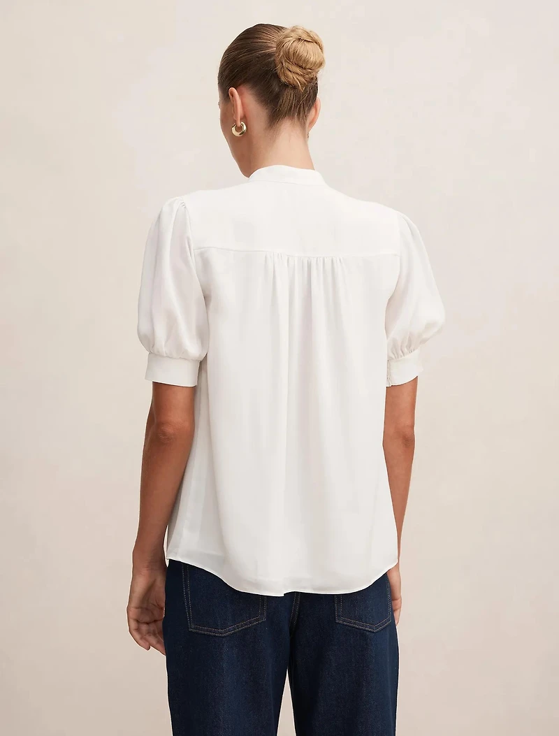 Tove Short Sleeve Lace Blouse