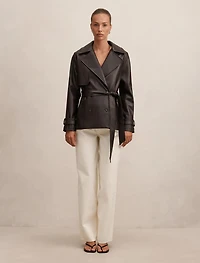 Payton Short PU Trench