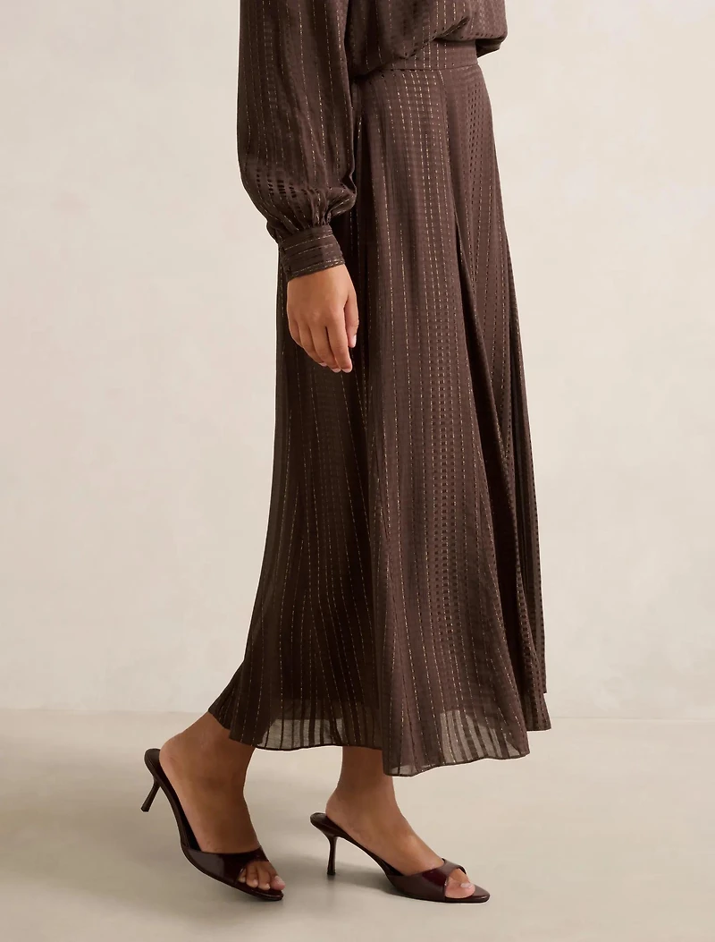 Preslee Godet Midi Skirt