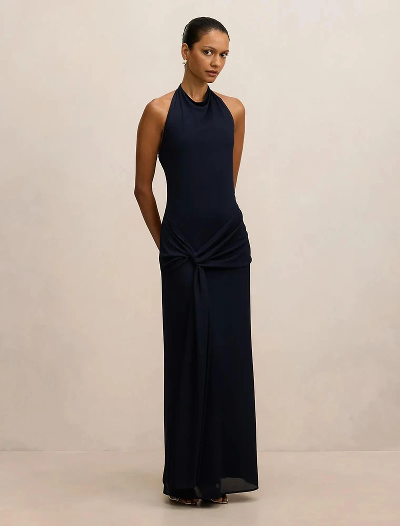 Abby Petite Halter Maxi