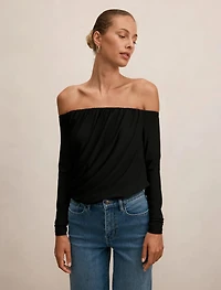 Dallas Draped Long Sleeve