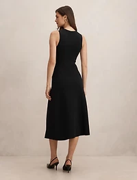 Lucienne Fit and Flare Knit Midi Dress