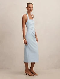 Georgie Halter Ruched Bodycon Dress