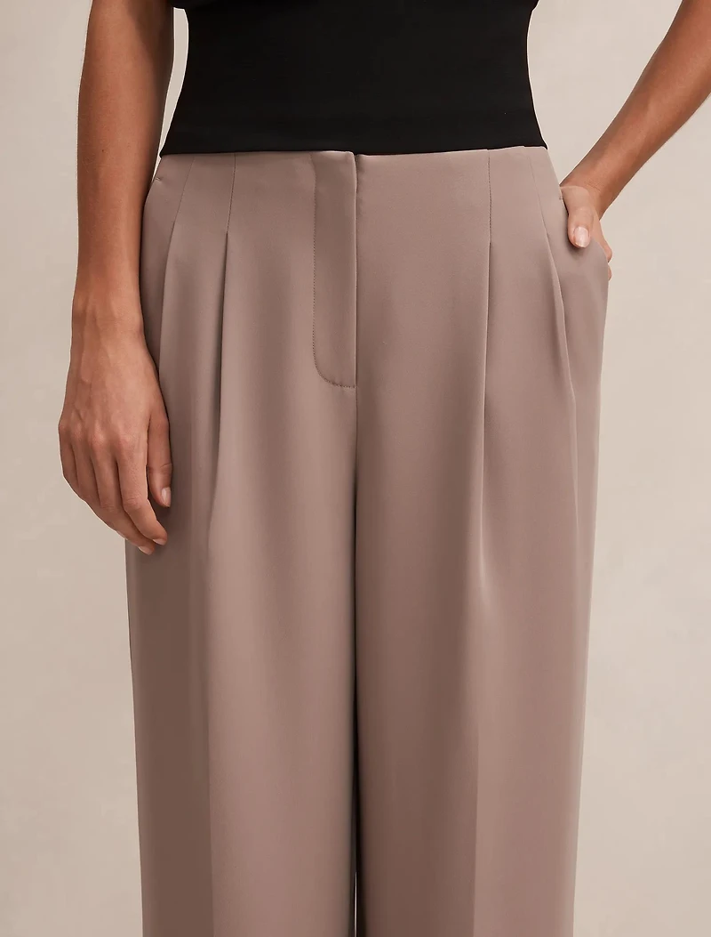 Julia Pleated Waist Wide Leg Pants