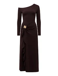 Maya Long Sleeve Ruffle Maxi