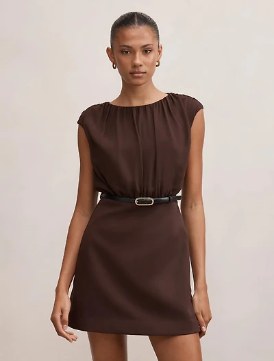 Quinn Gathered Bodice Mini Dress