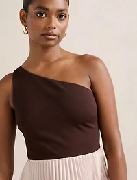 Olena Petite One-Shoulder Midi Dress