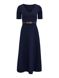 Celia Petite Short Sleeve Midi Dress