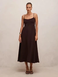 Ariella Woven Mix Midi Dress