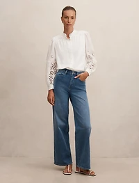 Sutton Embroidered Detail Blouse