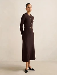 Kelani Petite Belted Midi Dress