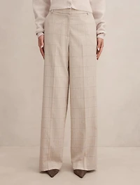 Lottie Check Wide Leg Pants