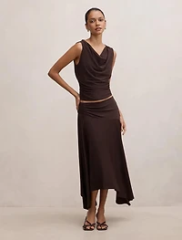 Ariel Petite Godet Hanky Hem Skirt