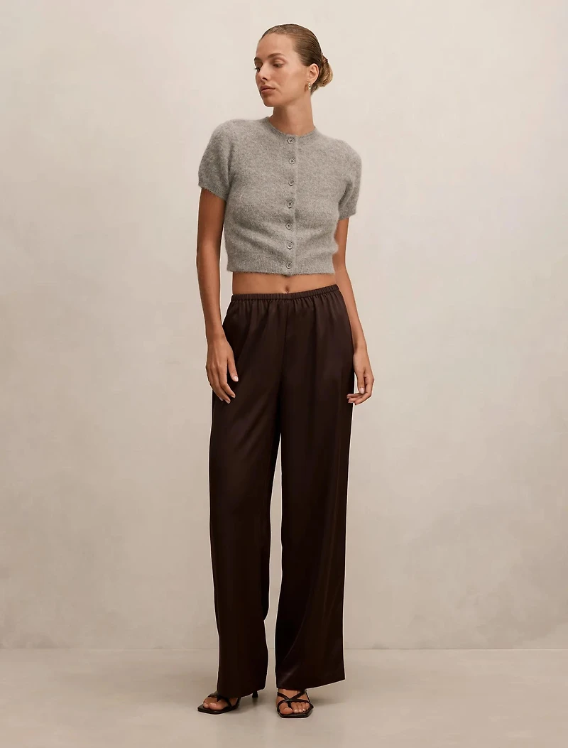 Sara Satin Wide Leg Pant