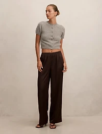 Sara Satin Wide Leg Pant