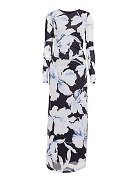 Amaya Long Sleeved Mesh Midi Dress