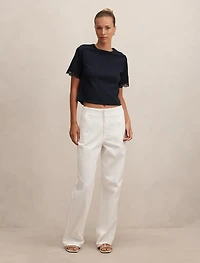 Rosemary Lace Trim Tee