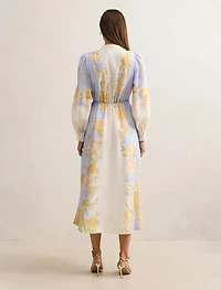 Christina Placement Print Midi