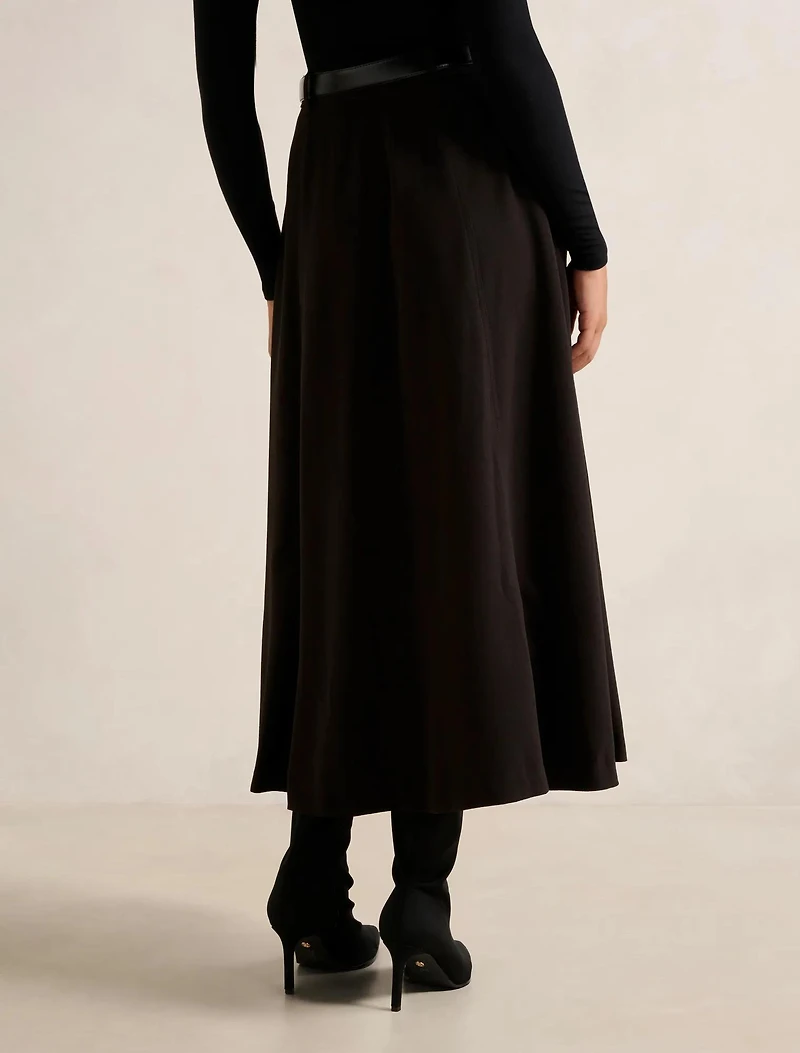 Celine Belted Midi Skirt