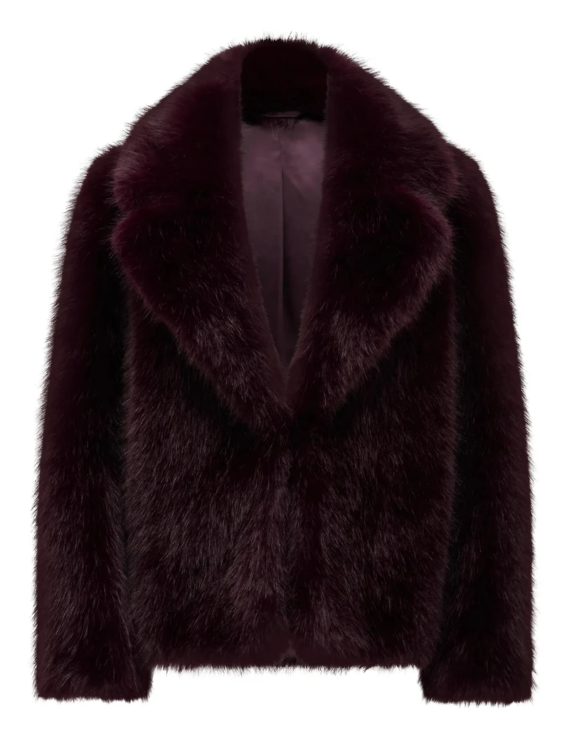 Hunter Petite Cropped Faux Fur Coat