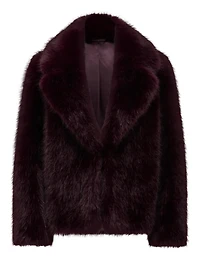 Hunter Petite Cropped Faux Fur Coat