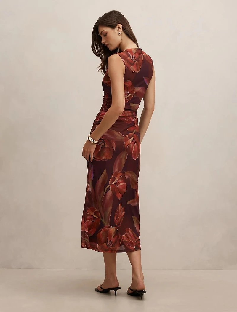 Allegra Mesh Midi Dress