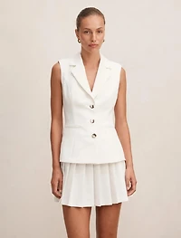 Lucy Sleeveless Blazer Mini