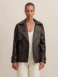 Payton Short PU Trench