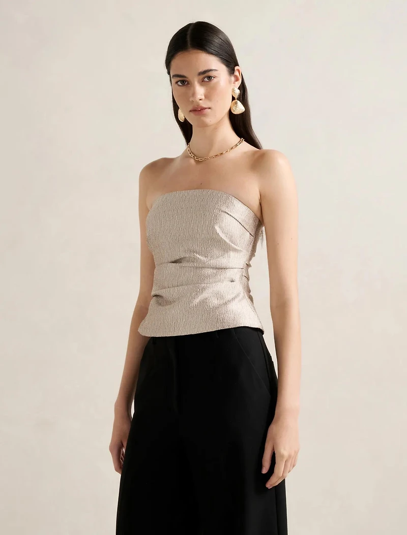 Kamila Tucked Strapless Bandeau