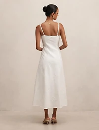 Tiffany Petite Embroidery Sequin Midi