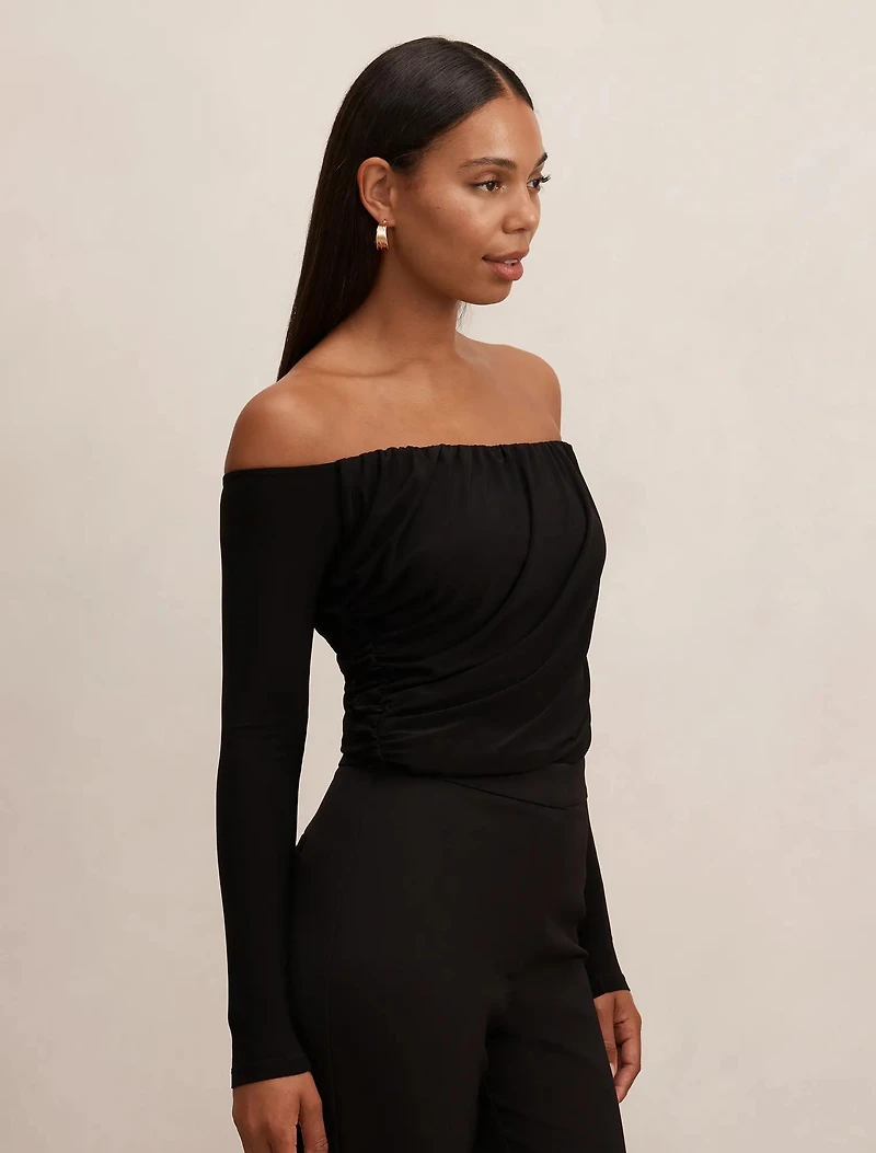 Dallas Draped Long Sleeve