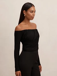 Dallas Draped Long Sleeve