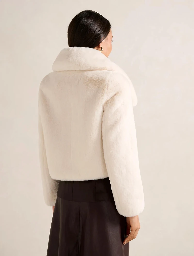 Casey Crop Faux Fur