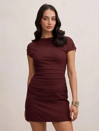 Vivianna Mesh Overlay Mini Dress