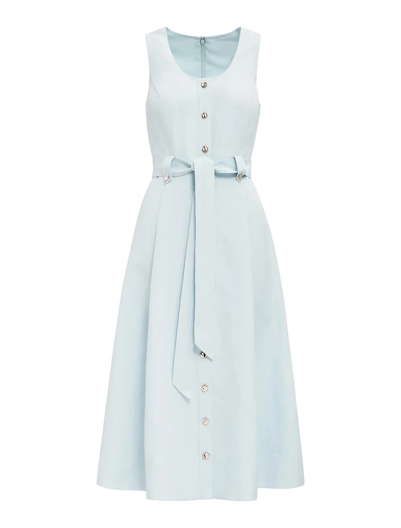 Priscilla Petite Button Down Midi