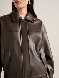 Maxine Vegan Leather Bomber