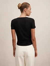 Kelly Tuck Detail Baby Tee