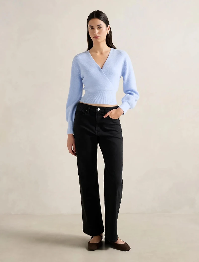 Sloane Wrap Knit Sweater