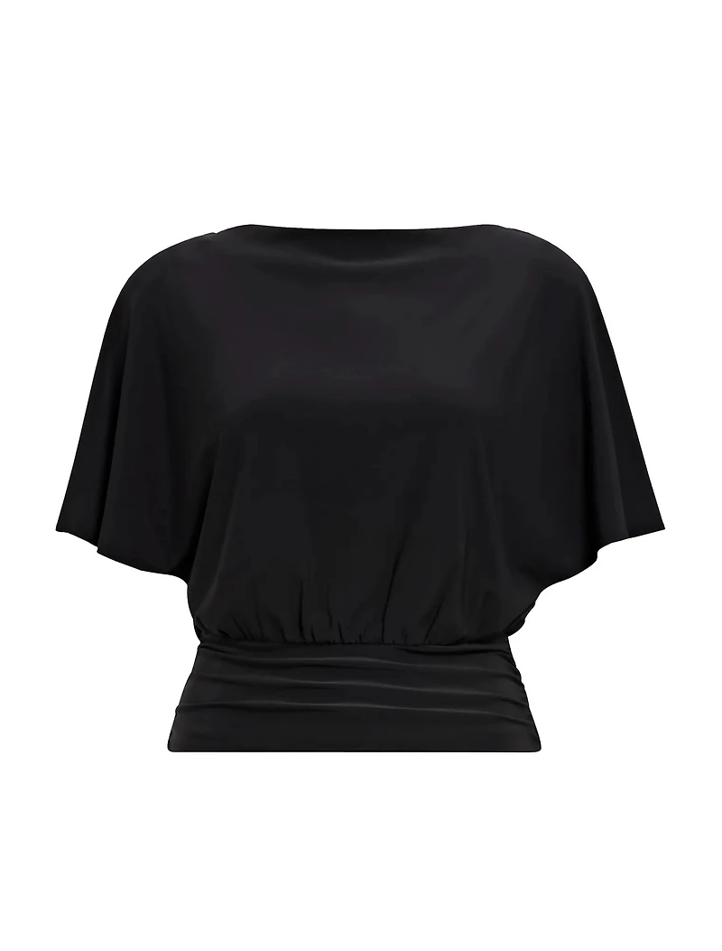 Piper Cinched Flutter Sleeve Top
