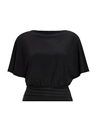 Piper Cinched Flutter Sleeve Top