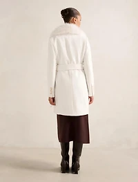 Rocky Fur Collar Wrap Coat