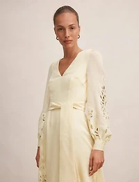 Ashlee Embroidered Long Sleeve Maxi