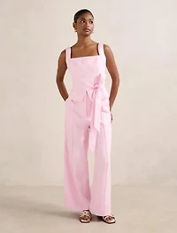 Posey Petite Linen Wide Leg Pant