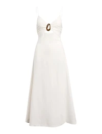 Alice Gathered Hardware Midi Dress