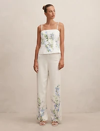Soleil Floral Placement Print Pant