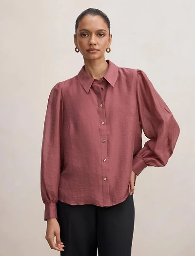 Avery Petite Long Sleeve Blouse