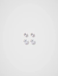 Jess CZ Two Pack Stud Earrings