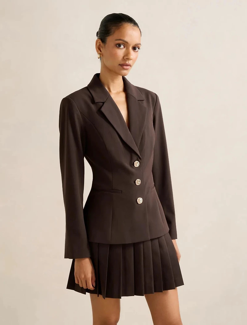 Lenora Petite 2 1 Blazer Mini