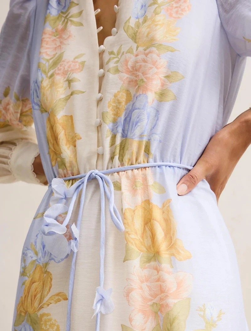 Christina Placement Print Midi