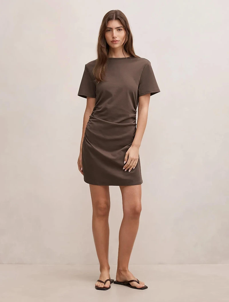 Eloise Cinched T-Shirt Mini Dress